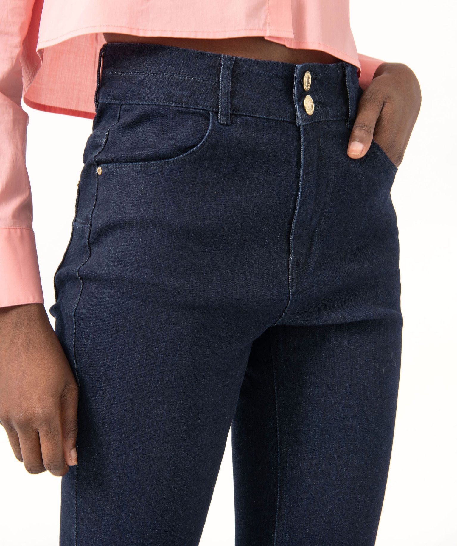 Jean Bootcut taille haute effet push-up femme brut | GEMO