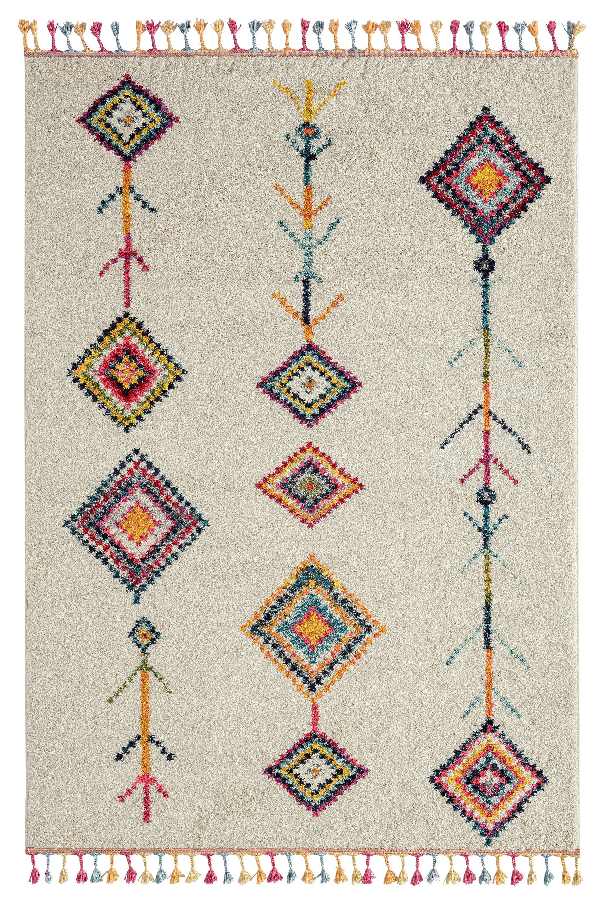 Orientteppich MARAKESH 2471C, TEPPIA, rechteckig, Höhe: 20 mm, Kurzflor Teppich Wohnzimmerteppich Bunt läufer Flur
