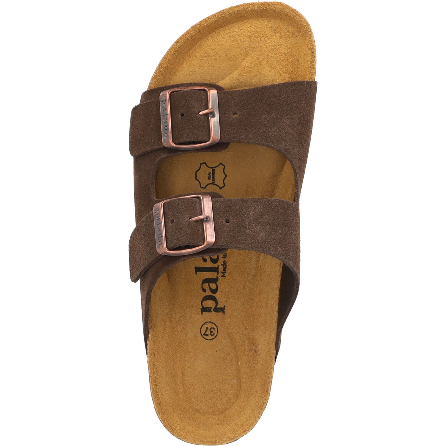 Palado Korfu Premium Leather Herren, Pantoletten, Herren, Kastanie