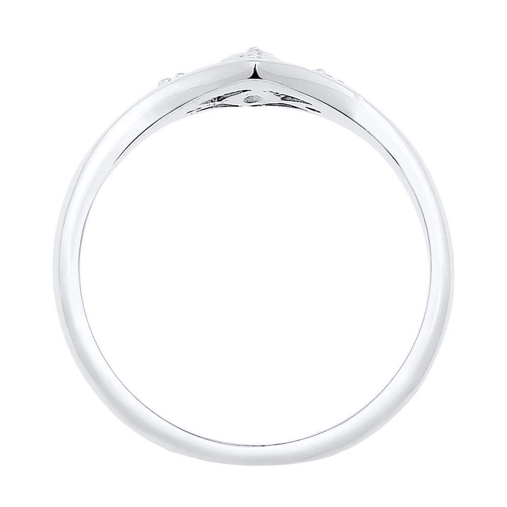 Elli Elli Bague Fiançail Femme Élegante avec Pierre de Zircone en Argent Sterling 925 Bague