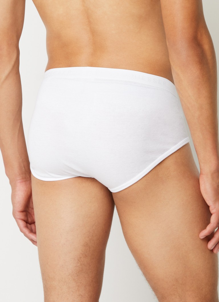 Schiesser Briefs in plain in 2-pack