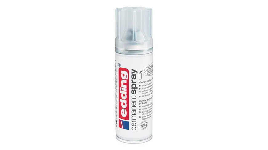 edding Permanent Spray 5200 Klarlack glänzend 200 ml transparent
