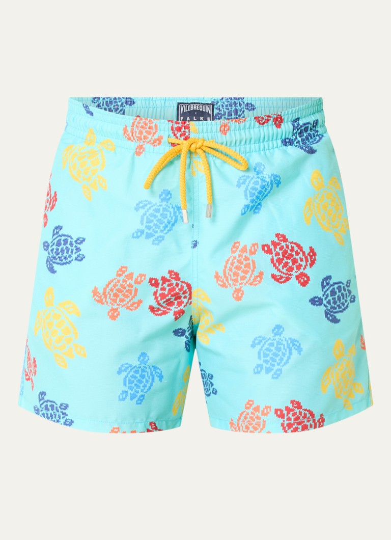 Vilebrequin Moorea swim shorts with print and side pockets