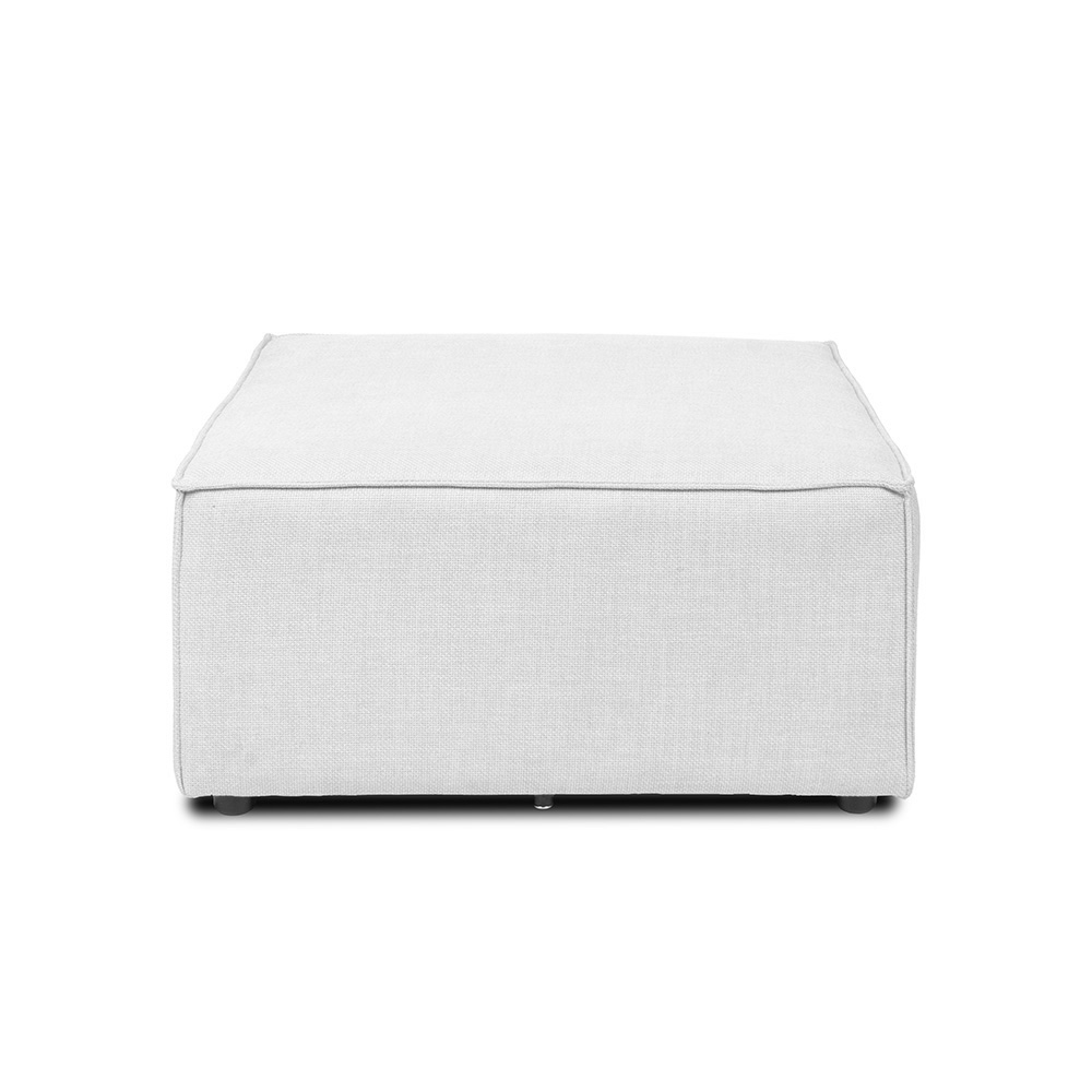 Home Deluxe Modulares Sofa VERONA Hocker - hellgrau