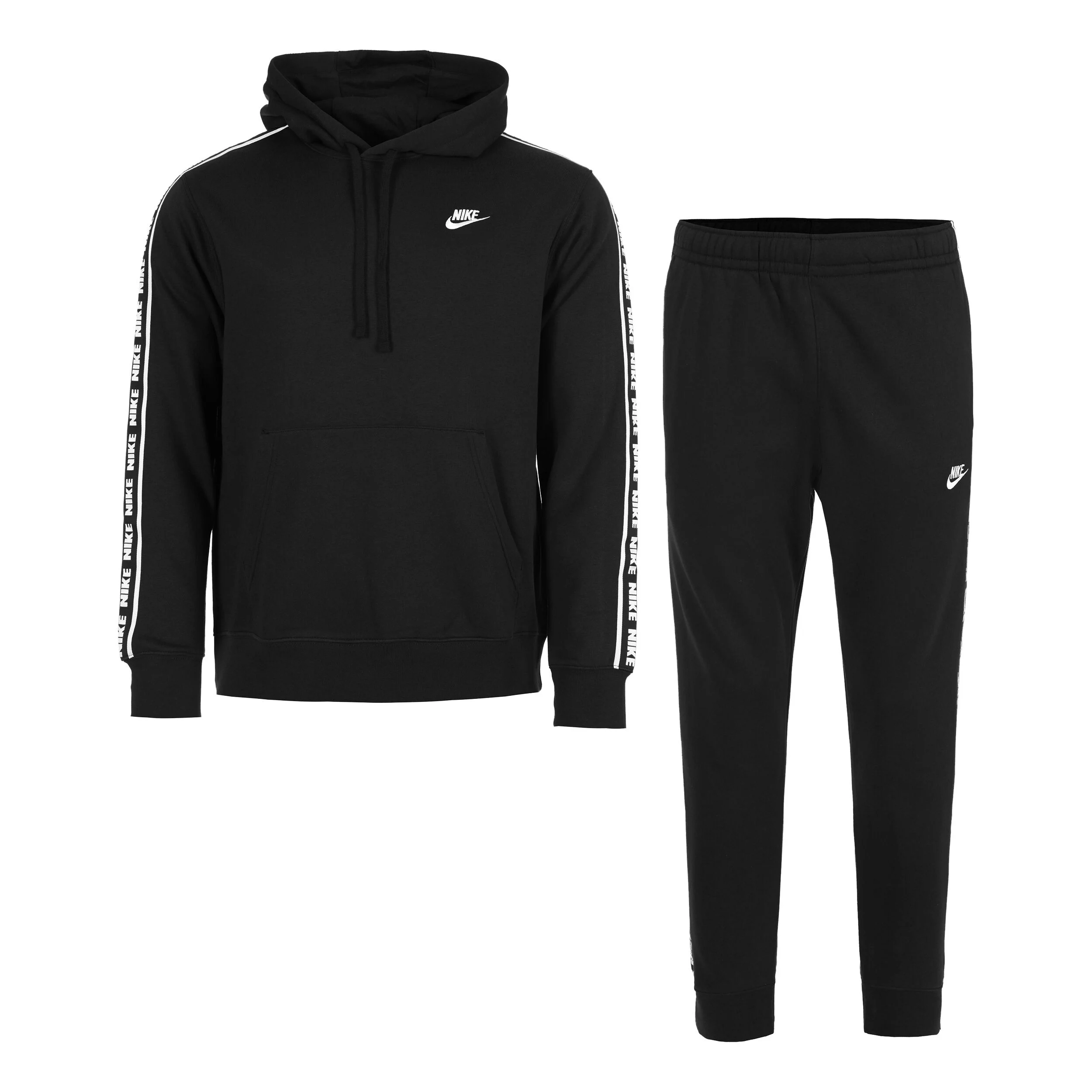 Club Fleece GX Trainingsanzug Herren - Schwarz, Weiß