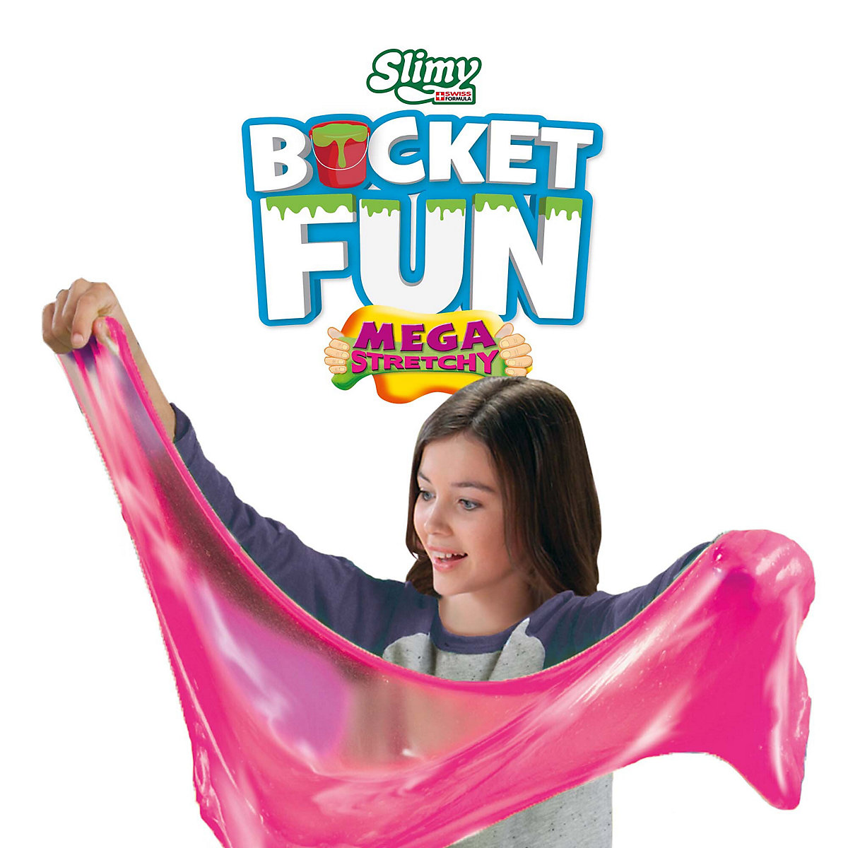 SLIMY® Bucket Fun 800g - Original Slimy Mega Slime Spielmasse im extragroßen Eimer