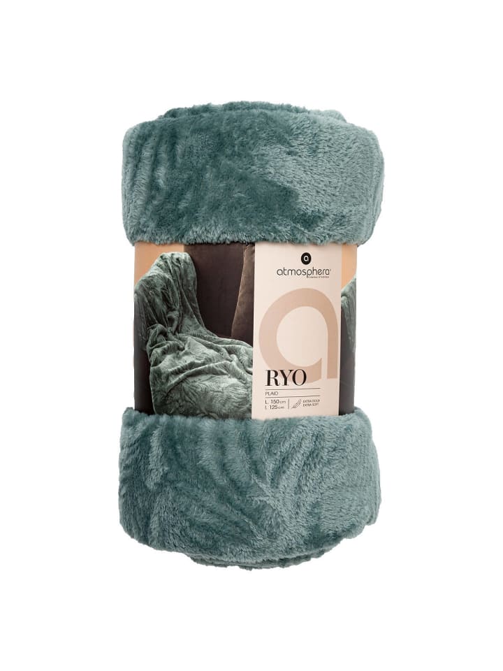 Atmosphera Créateur d'intérieur Kuscheldecke in blau günstig kaufen onesize