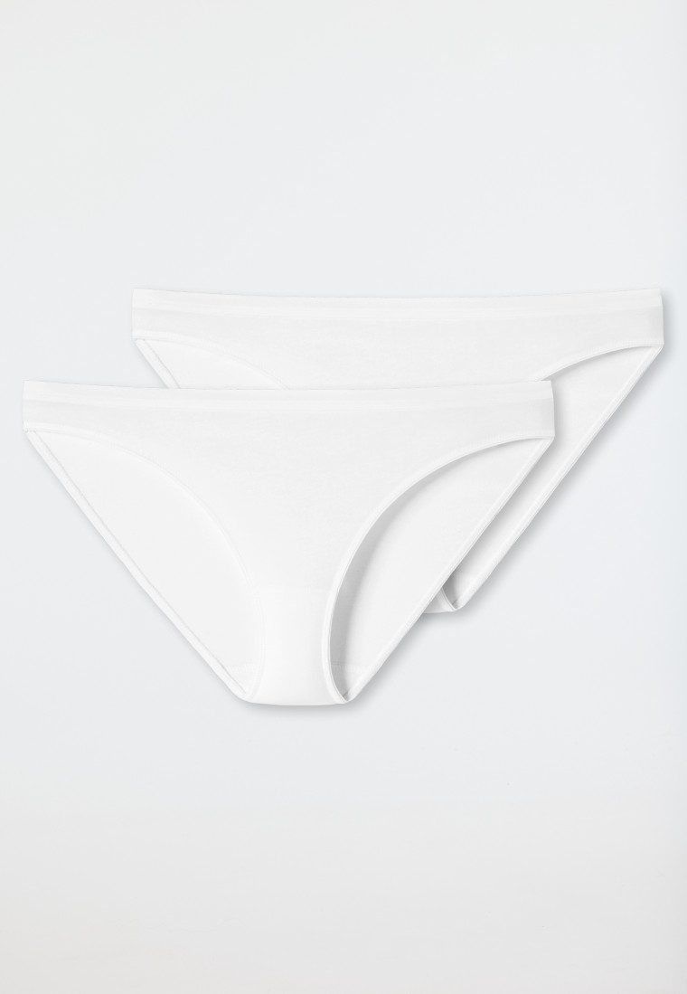 Mini 2er-Pack Organic Cotton weiß - 95/5