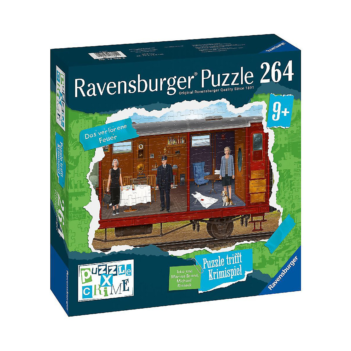 Ravensburger Puzzle X Crime Kids - Das verlorene Feuer - 264 Teile Puzzle-Krimispiel für 1- 4 junge Detektive ab 9 Jahren