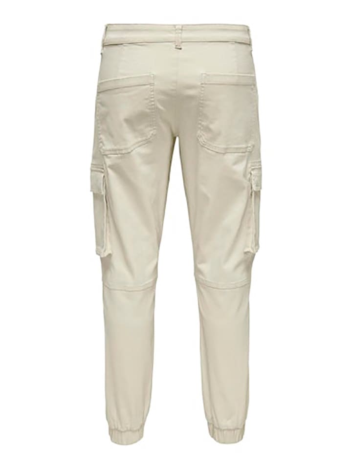 ONLY & SONS Cargohose in Beige günstig kaufen