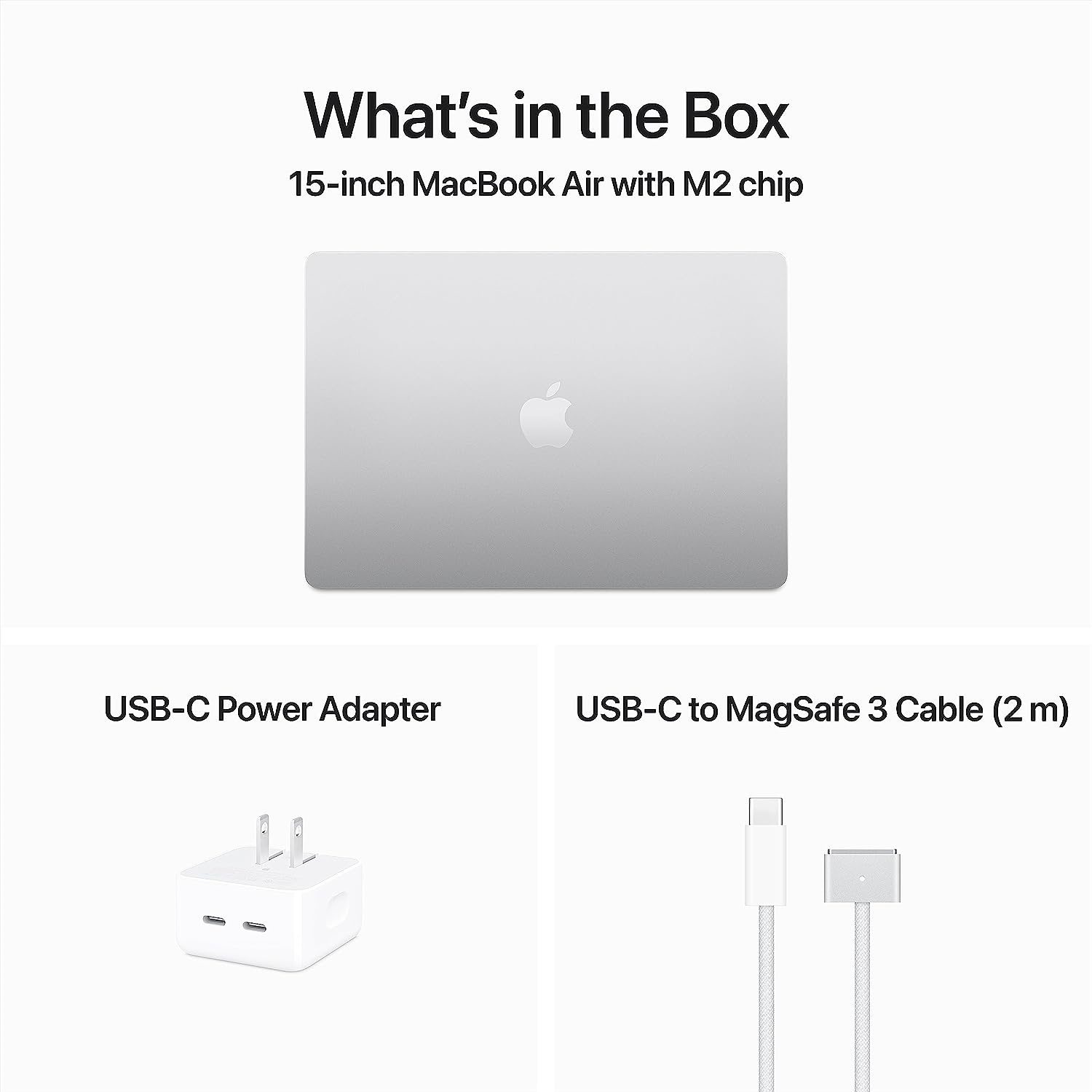 Apple 2023 MacBook Air Laptop with M2 chip: 15.3-inch Liquid Retina Display, 8GB Unified Memory, 512GB SSD Storage, 1080p FaceTime HD Camera, Touch ID.