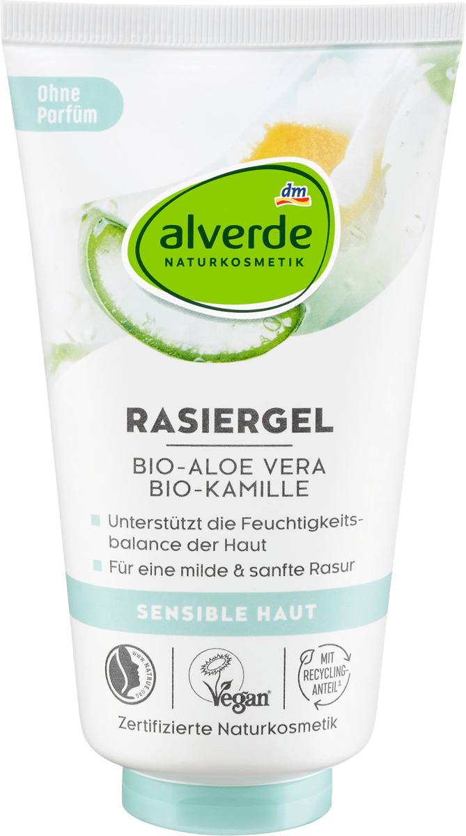 Rasiergel Bio-Aloe Vera Bio-Kamille, 150 ml