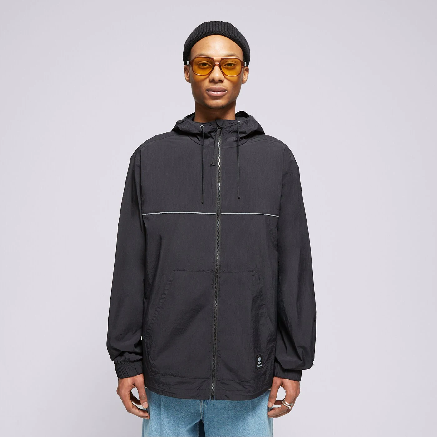 TIMBERLAND JACKE WINDBREAKER FULL-ZIP JACKET Schwarz