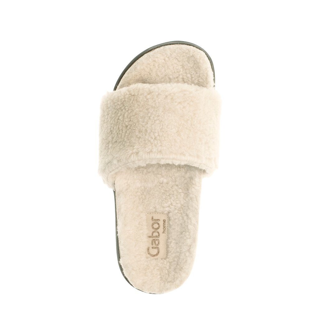 Gabor fashion Plüschhausschuh beige