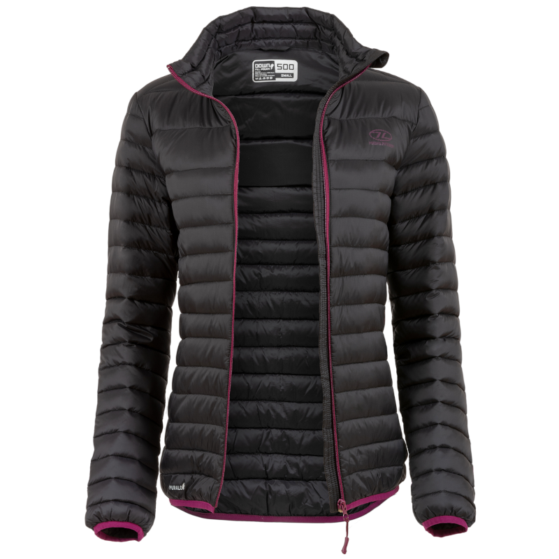 Highlander Premium Down schwarze Damen Daunenjacke