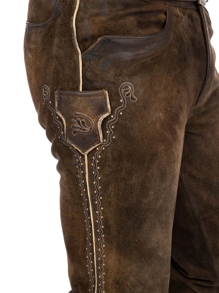 MADDOX Lederhose BENI in braun günstig kaufen