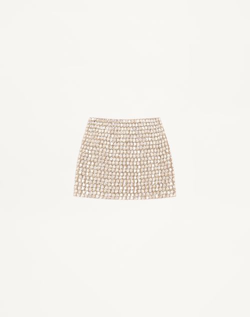 Minissaia de organza bordada