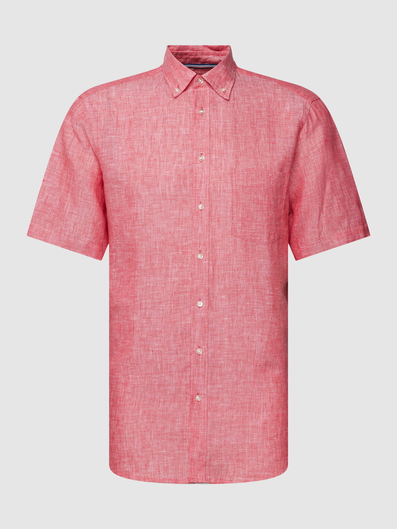 Freizeithemd mit Button-Down-Kragen in rot