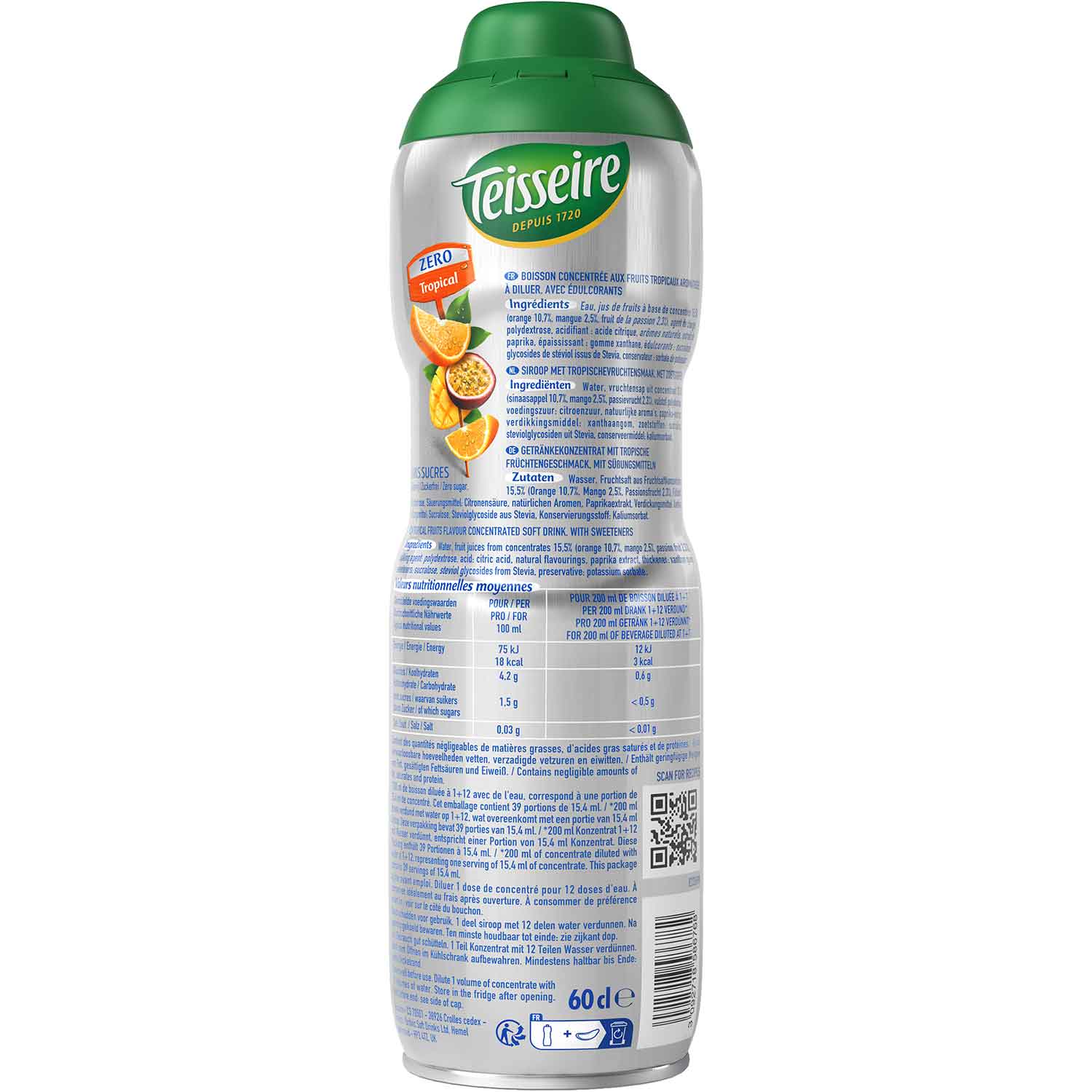 Teisseire Zero Tropical 600ml