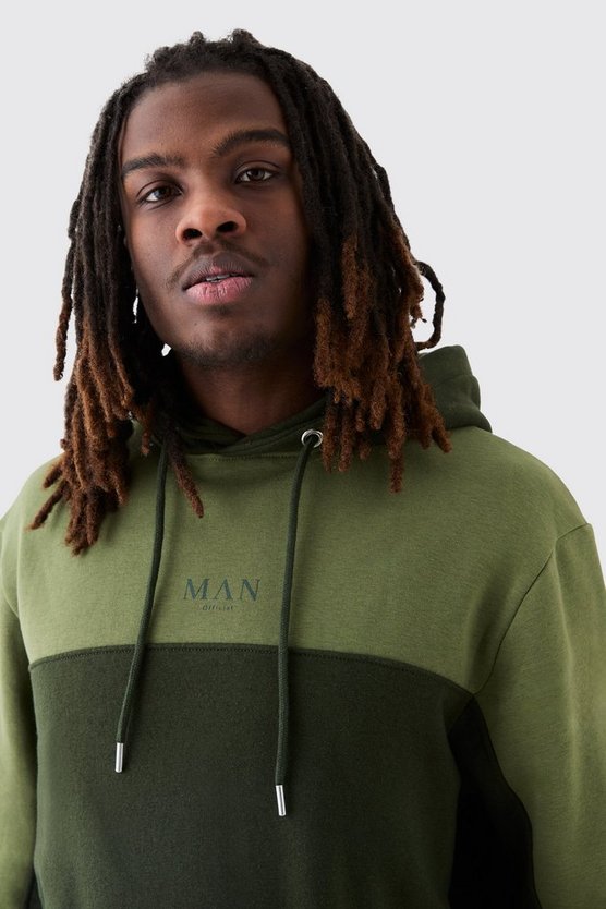 Man Official Colorblock Trainingsanzug mit Kapuze
