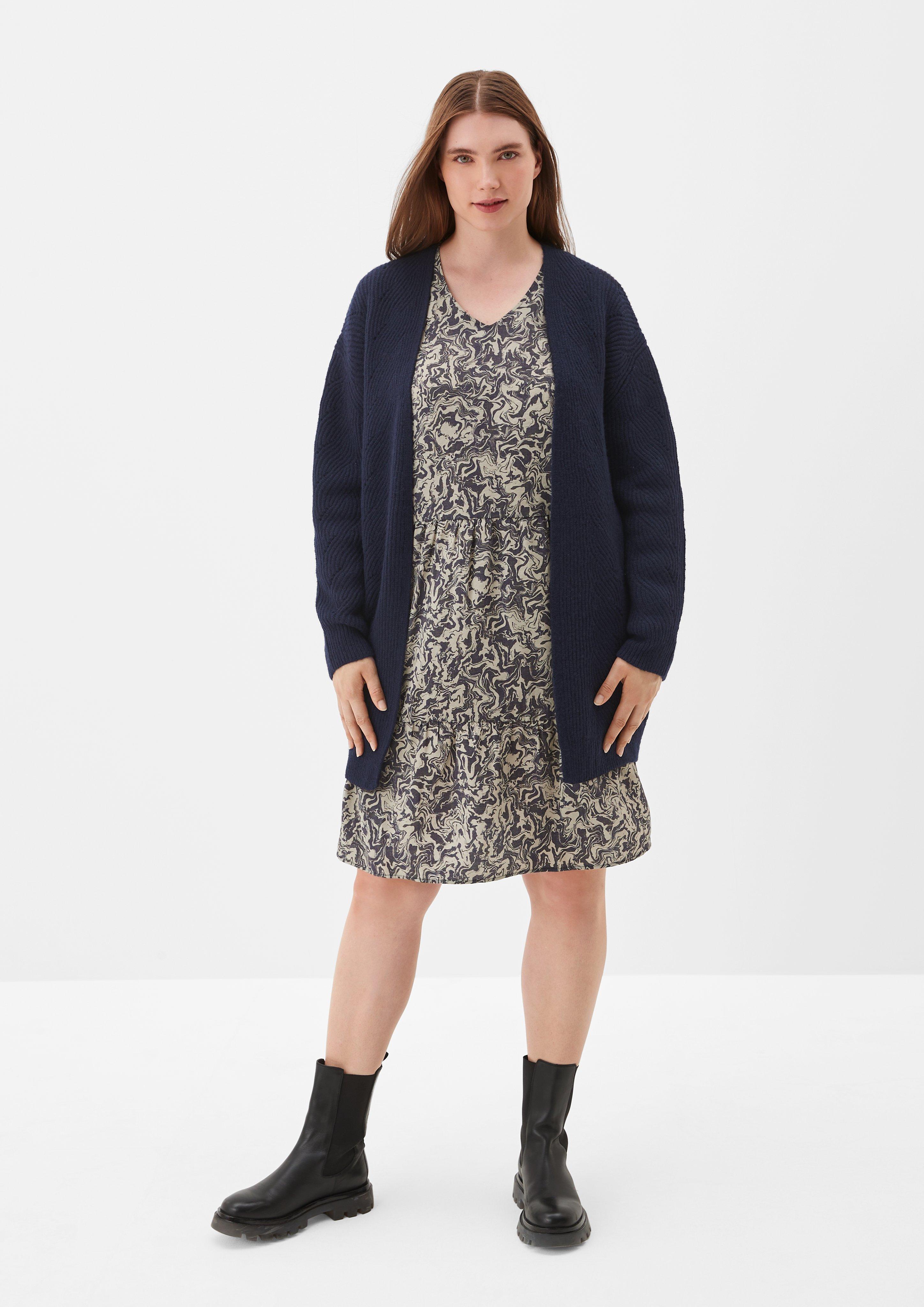 Grobstrick-Cardigan im Woll-Mix  2122011-5959