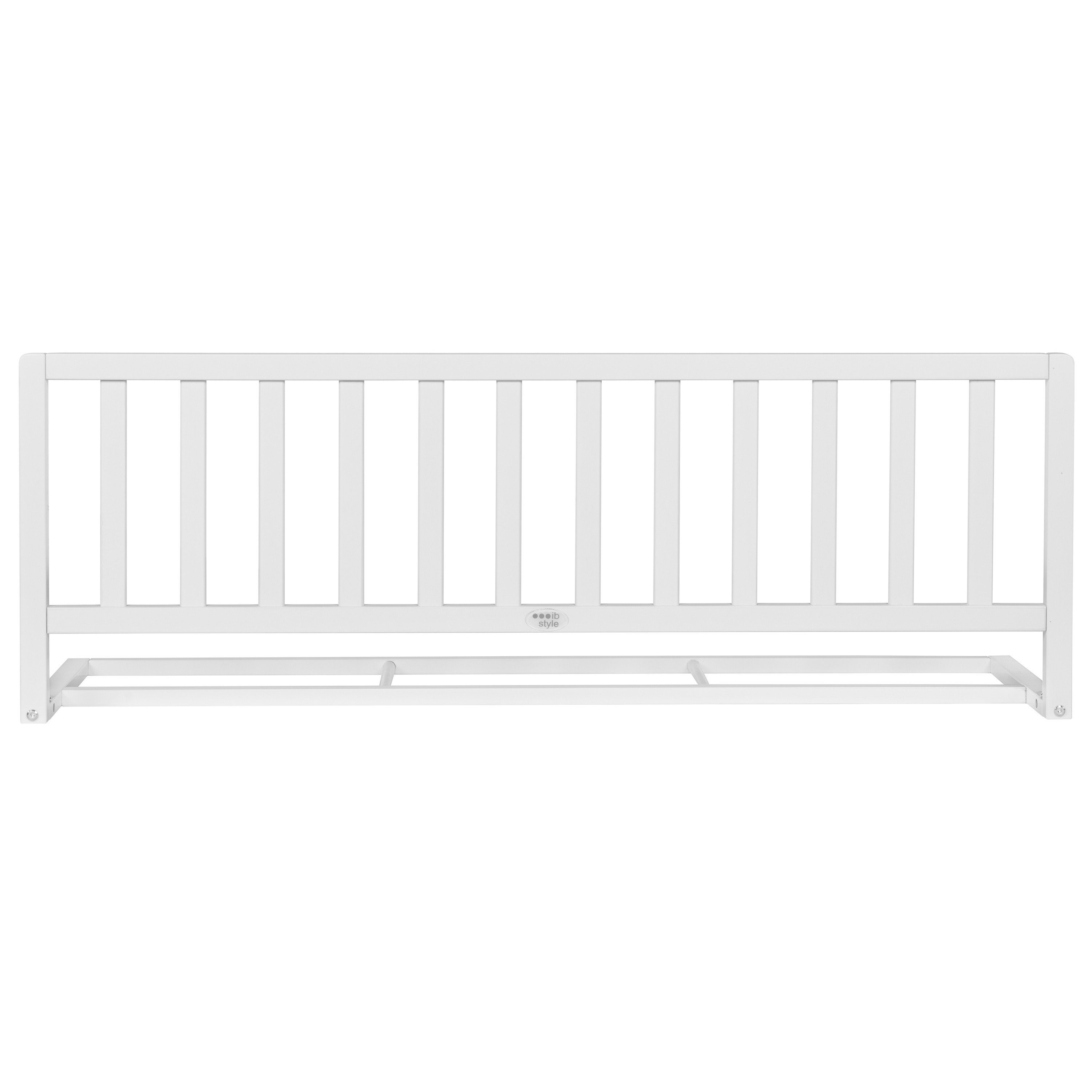 ib style Bettschutzgitter Bettgitter Pino 120cm weiß, Bettschutzgitter - Rausfallschutz - Holzgitter