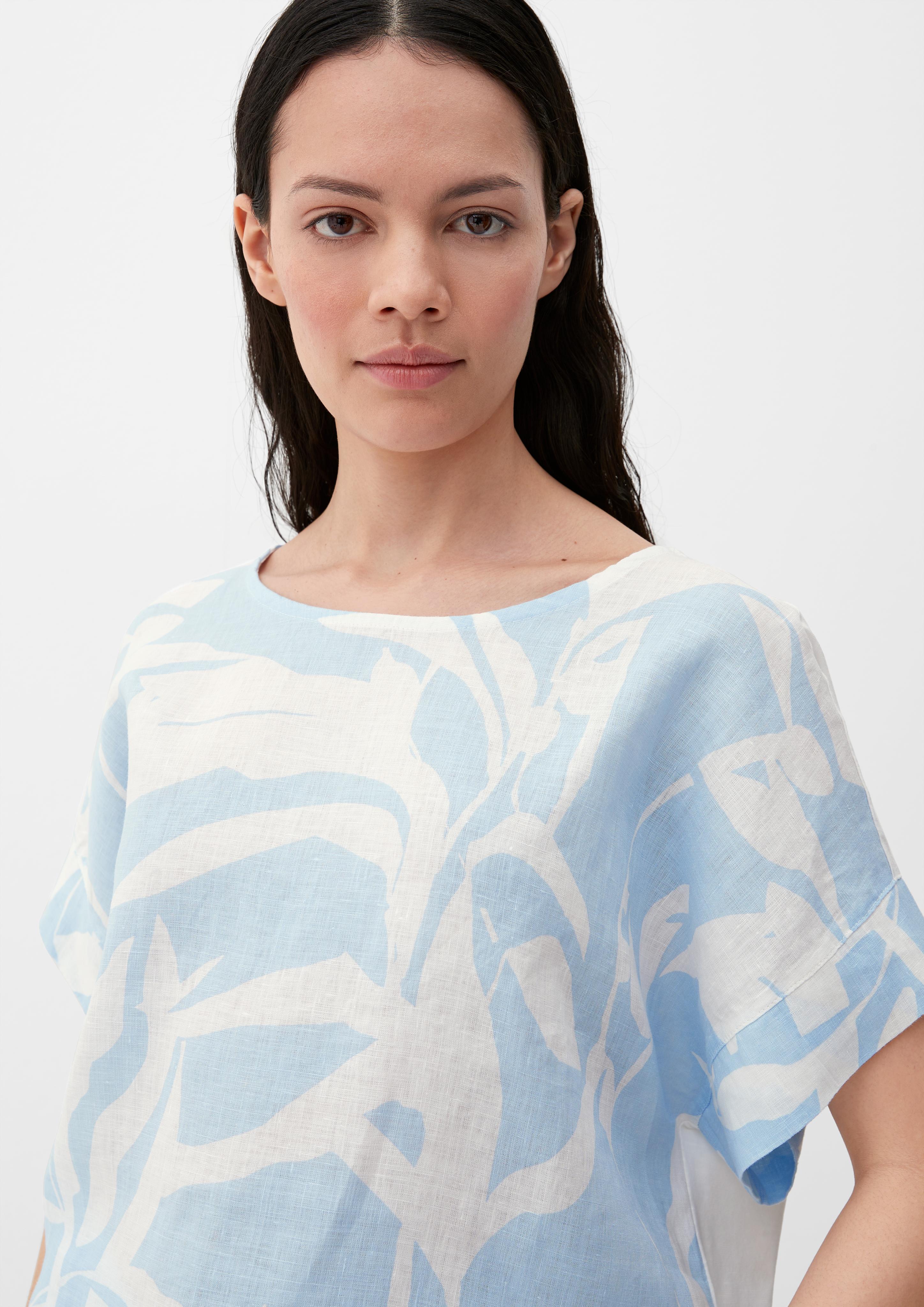 Blusenshirt mit Leinen-Front  2132145-50A3