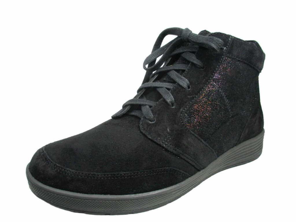 GANTER Schnür-Stiefeletten schwarz O.B