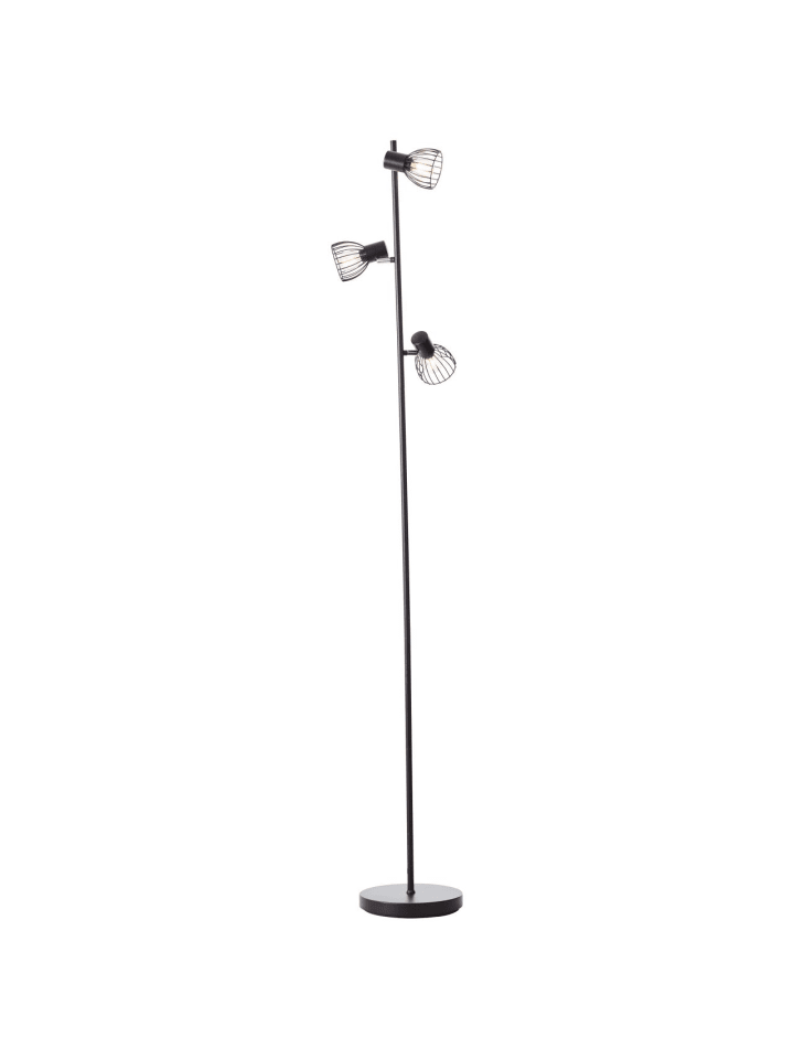 Brilliant Standleuchte, 3-flammig Blacky ⌀ 25 cm in schwarz matt günstig kaufen onesize
