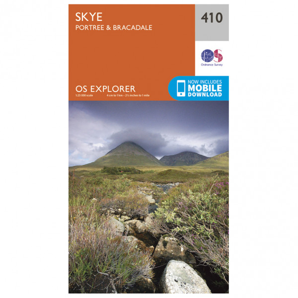 Ordnance Survey - Skye / Portree / Bracadale EXP410 - Wanderkarte