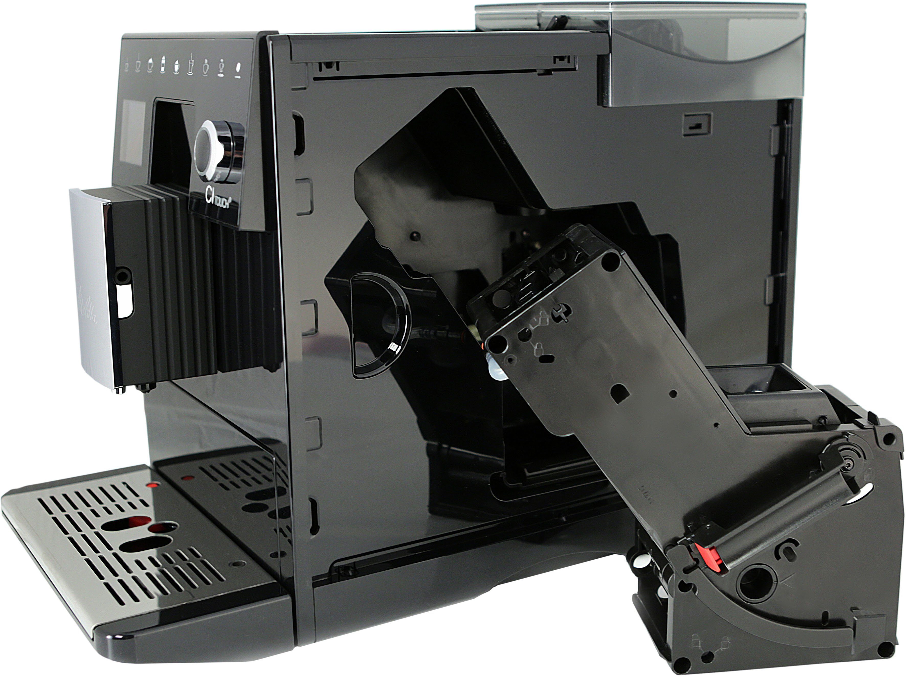 Melitta Kaffeevollautomat CI Touch® F630-102, schwarz, Bedienoberfläche mit Touch & Slide Funktion, flüsterleises Mahlwerk