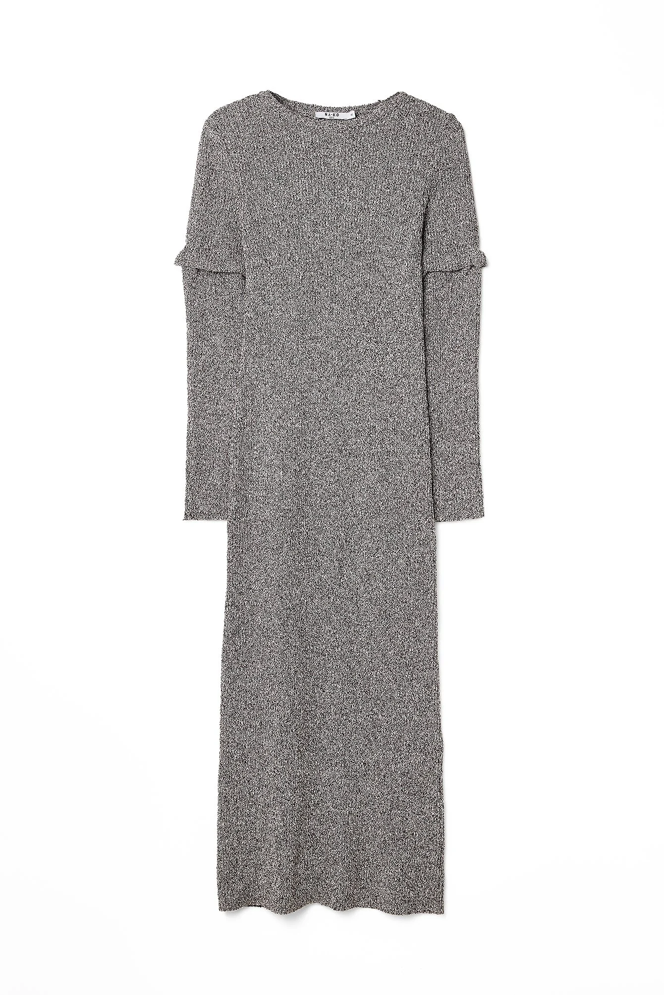 Strickkleid mit abnehmbaren Ärmeln