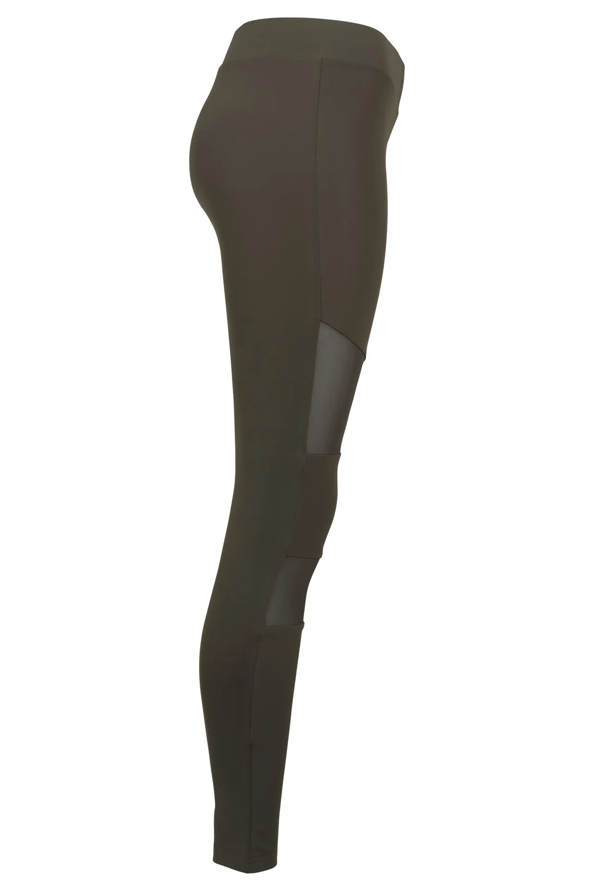 Urban Classics  Leggings - Khaki - Mittlerer Bund