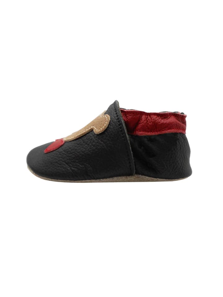 Yalion Leder-Krabbelschuhe 