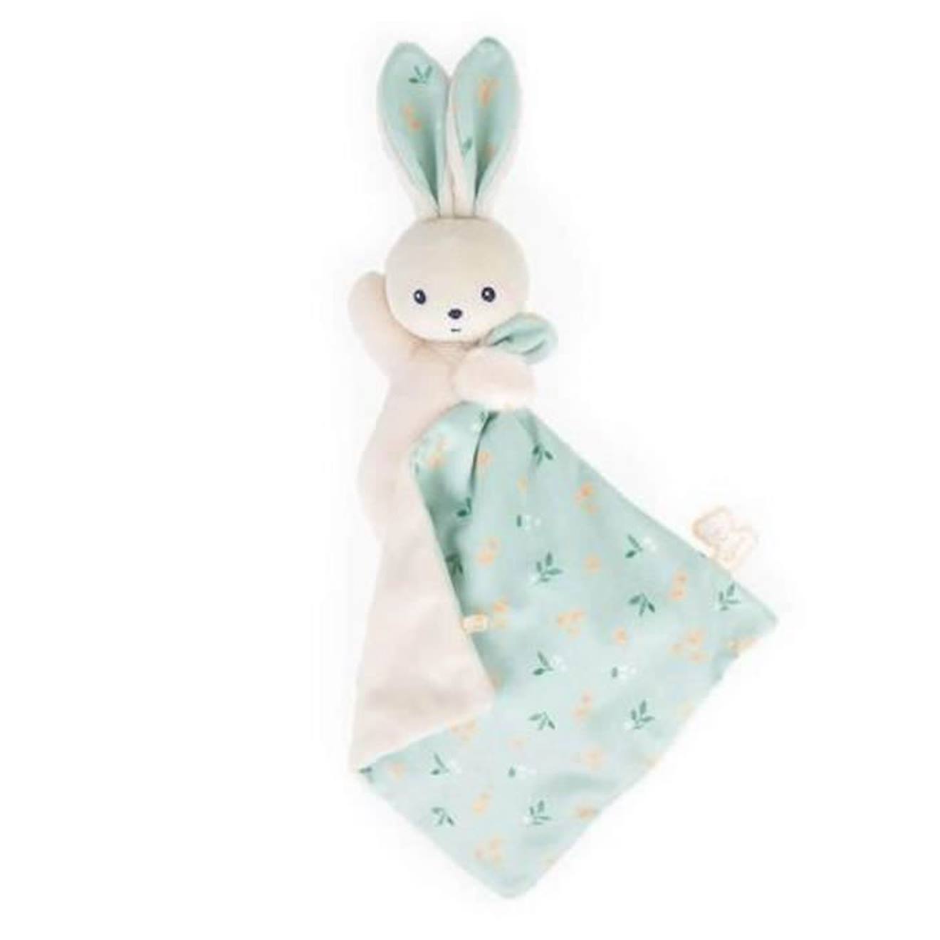 Kaloo Carré douceur : doudou lapin bouquet d'agrumes Coloris Unique bleu