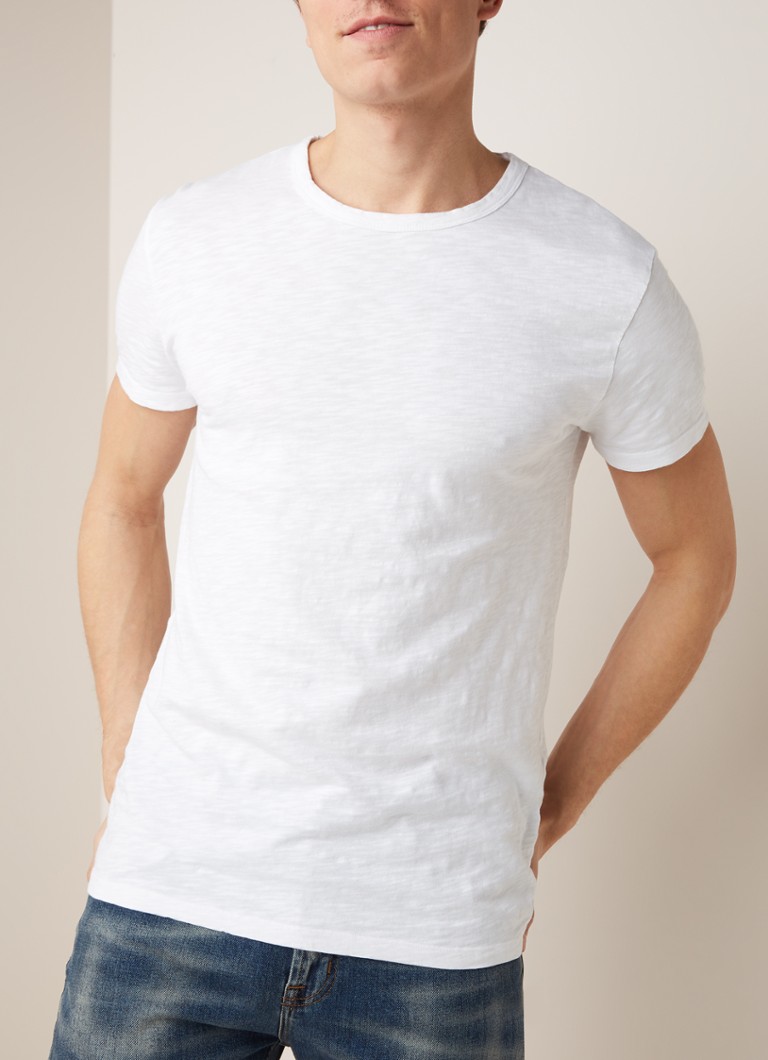 Tricou SAMSØE cu guler rotund și închidere cu nod