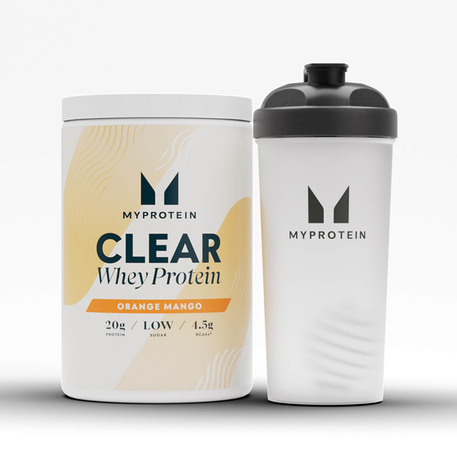 Clear Protein Starter Bundle, Orange Mango + Shaker