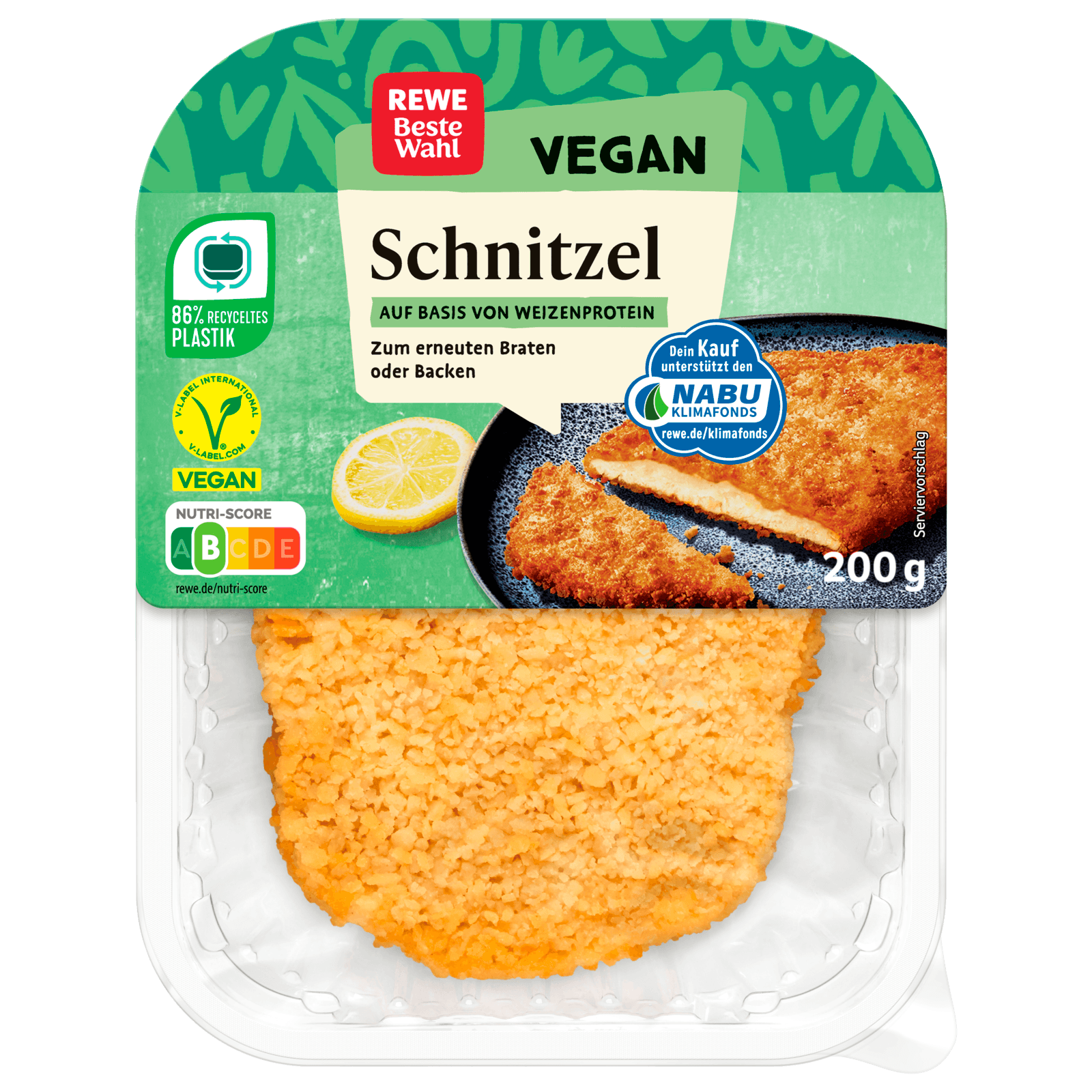 REWE Beste Wahl Schnitzel vegan 200g