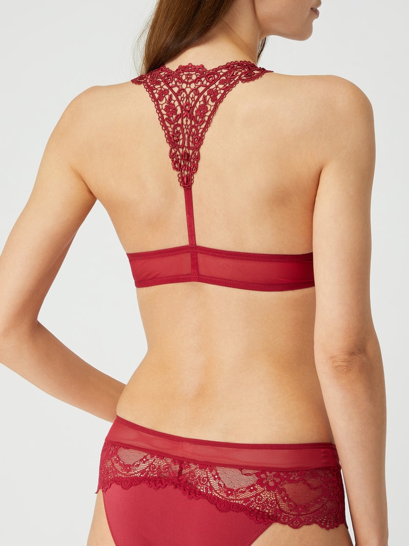 Push-up-BH aus Spitze in rot