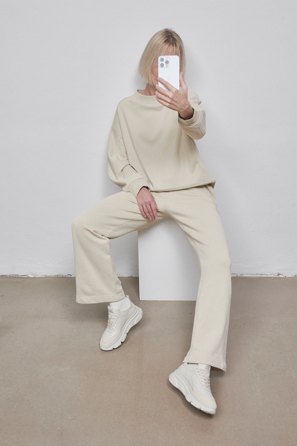 CPH46 leather mix cream