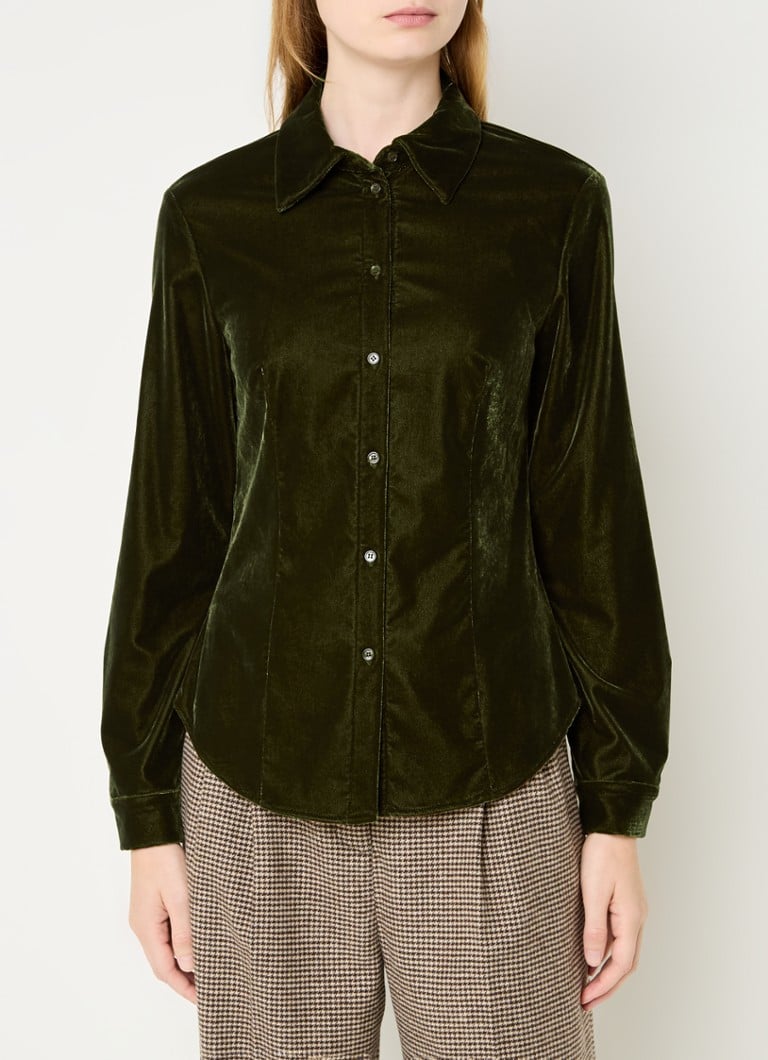 Max & Co Lidia velvet blouse