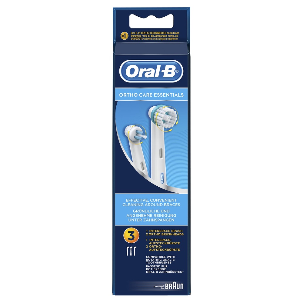 oral-b Oral-B Kit Orthodontique De 3 Brossettes Brossettes De Rechange