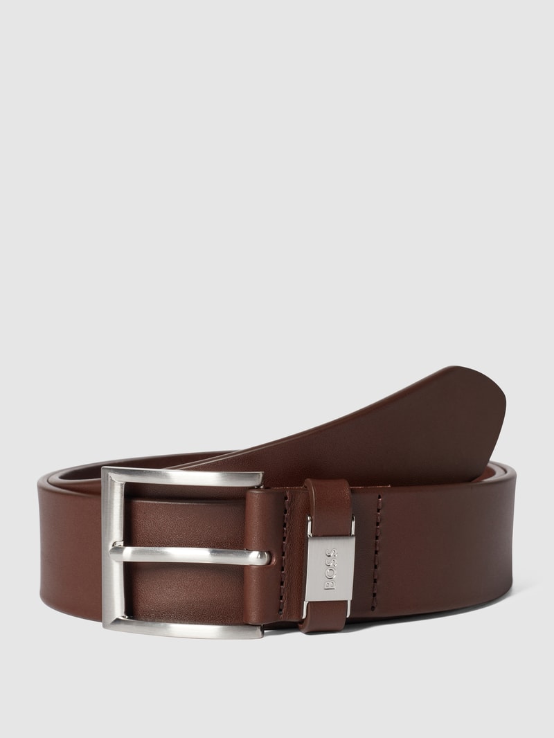Gürtel in Leder-Optik in dunkelbraun