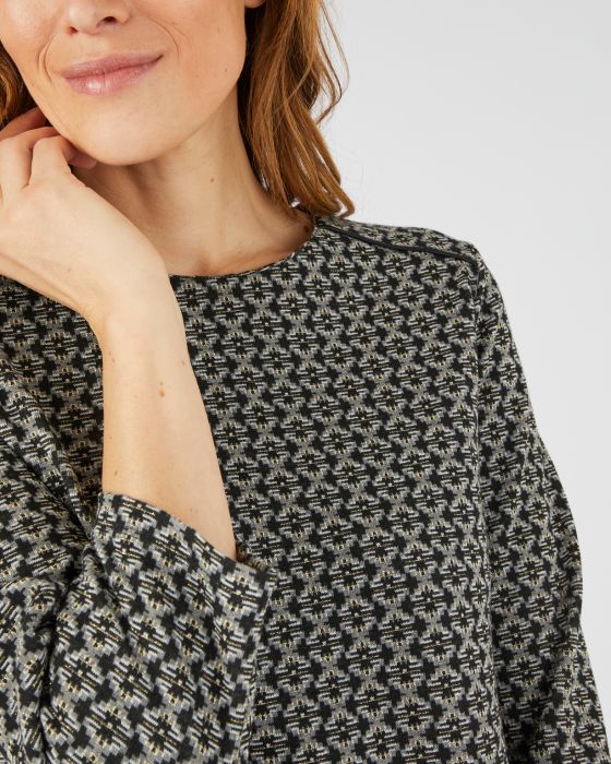 Robe-housse en maille jacquard