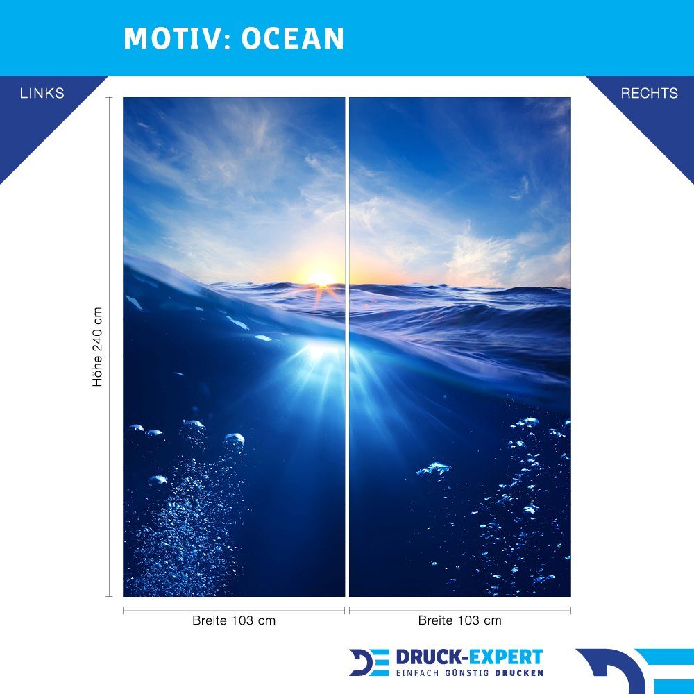 DRUCK-EXPERT Duschrückwand Premium Duschrückwand - langlebiger Fliesensticker aus 0,4 mm selbstklebenden Hart-PVC