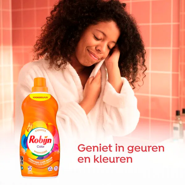 Robijn Classics Small & Powerful Color Original Liquid Detergent 2 x 1190ml, 78 washes