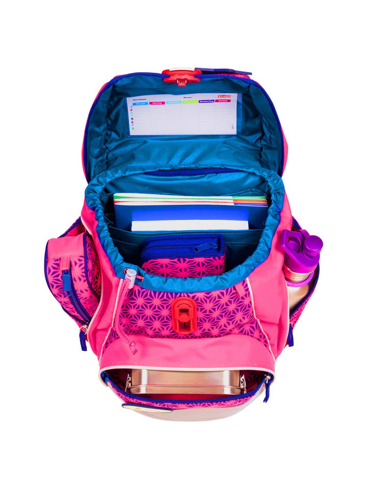 Scout Alpha Neon Safety Schulranzen-Set 4-teilig in pink glow günstig kaufen onesize