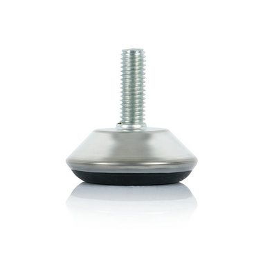 Zelsius Möbelfuß Möbelfüße Ø 40 mm (4 Stück), Gewinde Ø 8 mm, M8, Füße, Verstellbar
