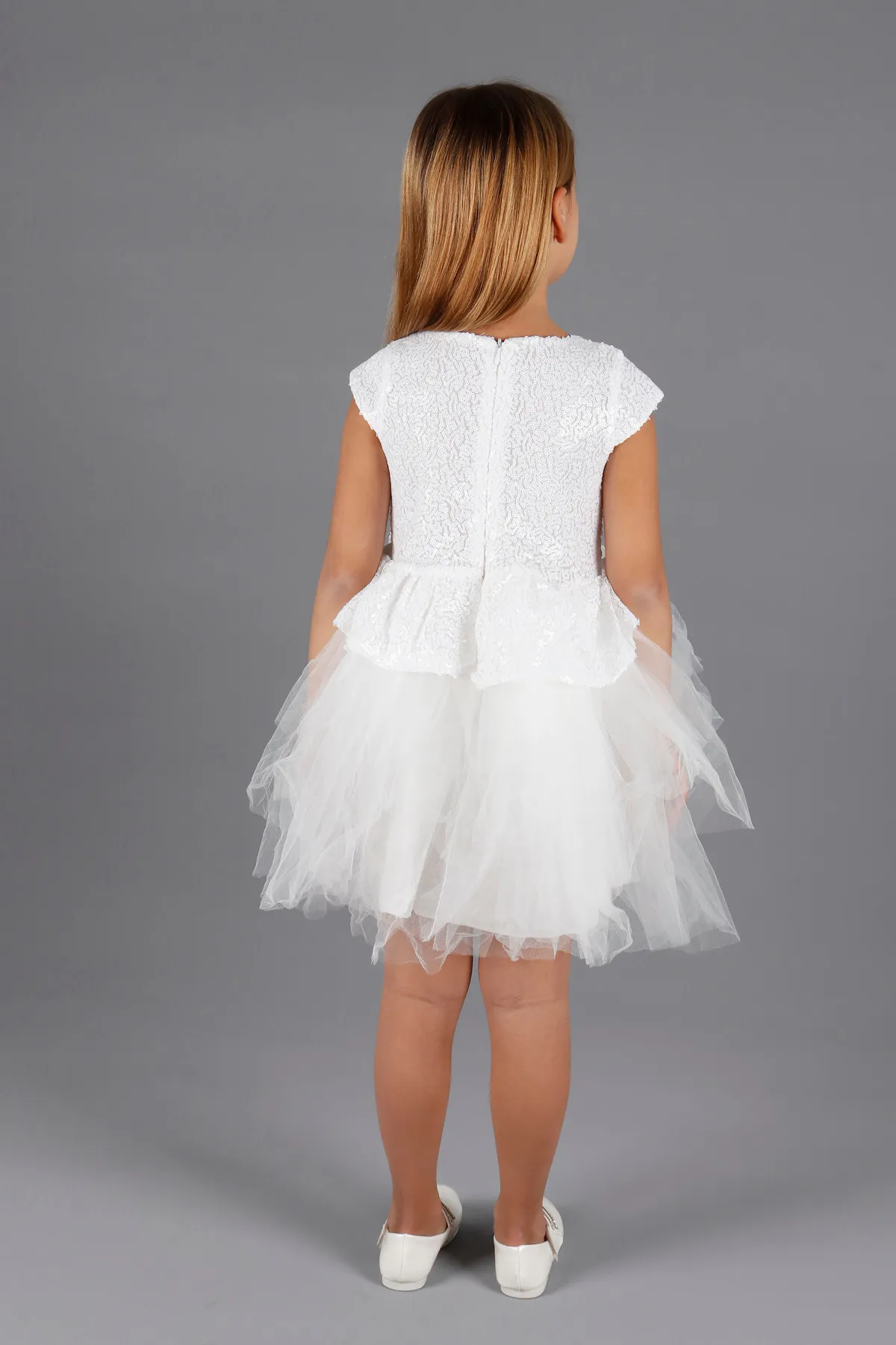 AHENGİM  Trendiges Abendkleid mit Pailletten für Mädchen Ak2207