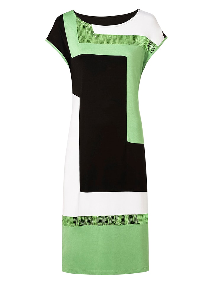 WITT WEIDEN Kleid in Schwarz/ Grün/ Weiß günstig kaufen
